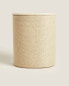 Striped resin bathroom wastepaper bin