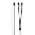 Фото #3 товара Nedis CABW24000AT30, 2 x RCA, Male, RCA, Male, 3 m, Anthracite