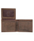 ფოტო #5 პროდუქტის Men's Grooved Leather Bifold Wallet