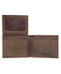 Men's Grooved Leather Bifold Wallet