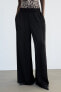 Wide-leg trousers with elastic waistband