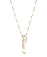 Фото #1 товара AVA NADRI script 'Cheers' Necklace in 18K Gold Plated Brass