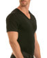 Фото #4 товара Men's Big & Tall Insta Slim Compression Short Sleeve V-Neck T-Shirt