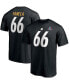 Men's Alan Faneca Black Pittsburgh Steelers NFL Hall Of Fame Class Of 2021 Name and Number T-shirt M - фото #2