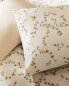 Floral print pillowcase