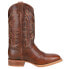 Justin Boots Carsen Embroidery Square Toe Cowboy Mens Brown Casual Boots CJ2030