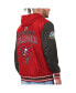 Men's Red, Pewter Tampa Bay Buccaneers Commemorative Reversible Full-Zip Jacket
