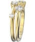 ფოტო #3 პროდუქტის 2-Pc. Set Constella Crystal Ring