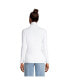 Women's Petite Lightweight Fitted Long Sleeve Turtleneck Top