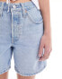 Фото #3 товара Levi's 501 mid thigh denim short in light blue wash