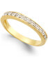 ფოტო #1 პროდუქტის Diamond Band (1/10 ct. t.w.) in 18k Gold over Sterling Silver