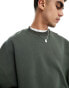 ASOS DESIGN extreme oversized sweatshirt in khaki