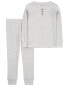 Фото #2 товара Toddler 2-Piece Drop Needle Pajamas 2T