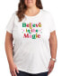 Фото #1 товара Air Waves Trendy Plus Size Believe in the Magic Graphic T-shirt