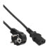 Фото #2 товара InLine power cable - CEE 7/7 angled / 3pin IEC C13 male - 0.3m