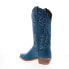 Abilene Boots 9270 Womens Blue Leather Slip On Cowboy Western Boots