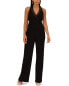 Фото #1 товара Aidan Mattox Slim Leg Tuxedo Jumpsuit Women's