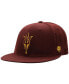 ფოტო #1 პროდუქტის Men's Maroon Arizona State Sun Devils Team Color Fitted Hat