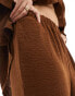 Фото #6 товара The Frolic tourmaline beach trouser co-ord in dark brown