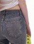 Topshop high rise Jamie jeans in grime blue Синий, W30 L30 - фото #5