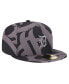 Men's Black Detroit Tigers Logo Fracture 59FIFTY Fitted Hat