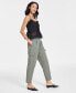 ფოტო #3 პროდუქტის Women's Belted Cargo Pants, Created for Macy's