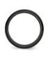 Stainless Steel Polished Black IP-plated 7mm Grooved Band Ring
