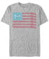 ფოტო #1 პროდუქტის Men's Guitar Flag Short Sleeve Crew T-shirt