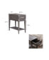 Фото #4 товара Beckett Rustic Side Table, Anthracite, Pewter