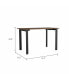 Preston Rectangle Writing Desk With Steel Legs Mahogany