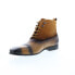Фото #4 товара Carrucci Button-up Denim Zip Boots KB524-11 Mens Brown Casual Dress Boots