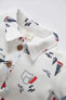 Erkek Bebek Yelken Desenli Pike Kısa Kollu Polo Tişört