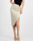 ფოტო #3 პროდუქტის Women's Cristina Ribbed Side-Slit Midi Skirt