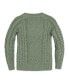 Фото #5 товара Boys Organic Long Sleeve Raglan Fisherman Cable Sweater