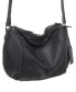 Women's Pebbled Scarlet Crossbody Hobo Bag