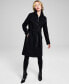Фото #1 товара Womens Wool Blend Belted Wrap Coat, Created for Macys