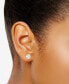 ფოტო #2 პროდუქტის Diamond Screw Back Stud Earrings (3/4 ct. t.w.) in 14k White Gold