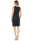 ფოტო #4 პროდუქტის Women's Embellished-Neck Jacket Dress