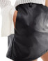 Фото #4 товара ASOS DESIGN leather look skort in black