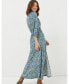 ფოტო #3 პროდუქტის Women's Rene Aztec Texture Midi Dress