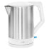 Фото #1 товара Электрический чайник Clatronic WKS 3692 - 1,5 л - 2200 Вт - Нержавеющая сталь, белый - Пластик, нержавеющая сталь - Защита от перегрева - Беспроводной