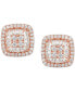 ფოტო #8 პროდუქტის Diamond Baguette Square Stud Earrings (1/2 ct. t.w.) in 14k Gold , 14k White Gold or 14k Rose Gold