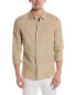 Onia Standard Linen-Blend Shirt Men's Beige M