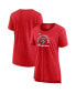 ფოტო #1 პროდუქტის Women's Heather Red Florida Panthers 2024 Eastern Conference Champions Drive Tri-Blend T-Shirt