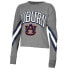 Фото #1 товара NCAA Auburn Tigers Women's Long Sleeve Striped Gray T-Shirt - L