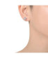 ფოტო #2 პროდუქტის Stylish Colored Cubic Zirconia Halo Stud Earrings