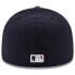 Фото #4 товара [70360927] MENS NEW ERA MLB CLEVELAND INDIANS 5950 AC PERF FITTED - NAVY/RED