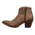 Фото #5 товара Corral Boots Cheetah Suede Pointed Toe Cowboy Booties Womens Brown Casual Boots