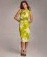 Фото #1 товара Women's Printed Sleeveless Midi Dress