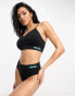 Фото #1 товара Ellesse seamfree mesh bralatte and thong set in black